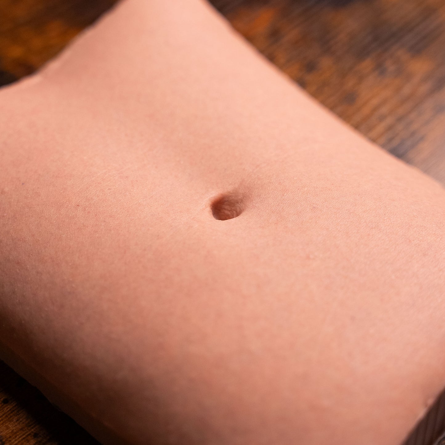 "Katie Mini Slab" - Realistic Belly Button Silicone Display